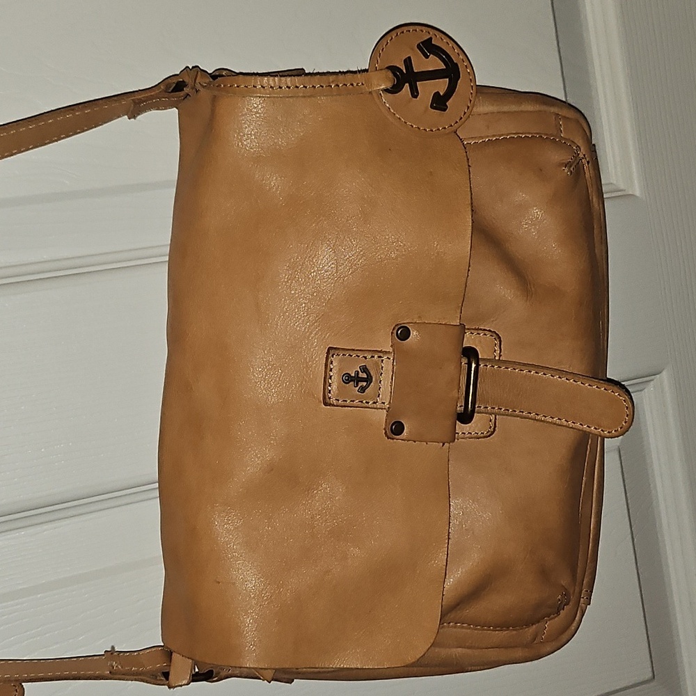 Harbour 2nd Anchor Love Rosi Sacan 100% Leather Crossbody Bag